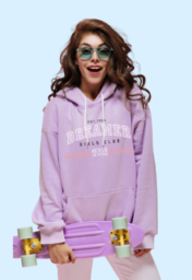 Chest print girls hoodie Chest print girls hoodie